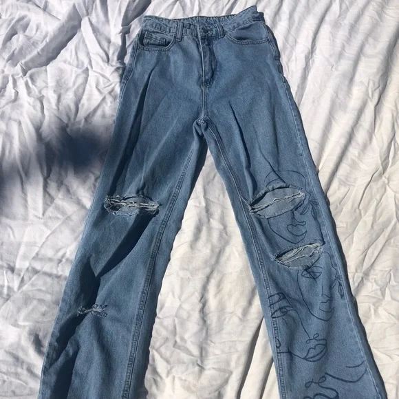 Jeans with pattern - Picture 1 of 4